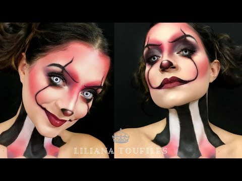 Easy Clown Halloween Makeup Tutorial — Clown Makeup - Grunge Makeup - Medium