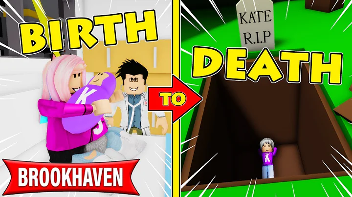 Kate's Birth to Death in Brookhaven | Roblox Rolep...