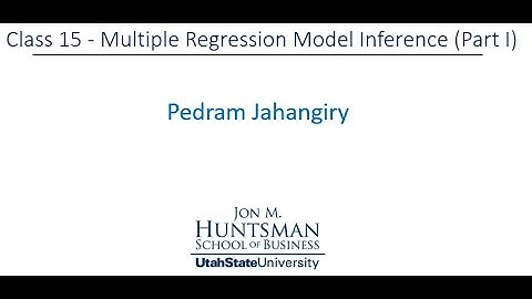 Class 15 part 1 MRM inference motivation