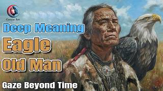 How to paint a Native American and an eagle with acrylic step by step