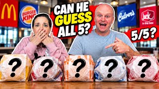 Making my husband blind taste test his burger knowledge! 