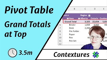 How to Show Grand Total at Top of Excel Pivot Table