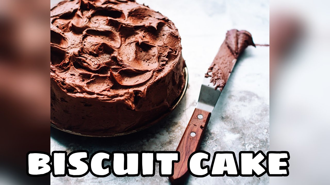 Biscuit cake recipe 3 ingredients cake Eggless chocolate cake