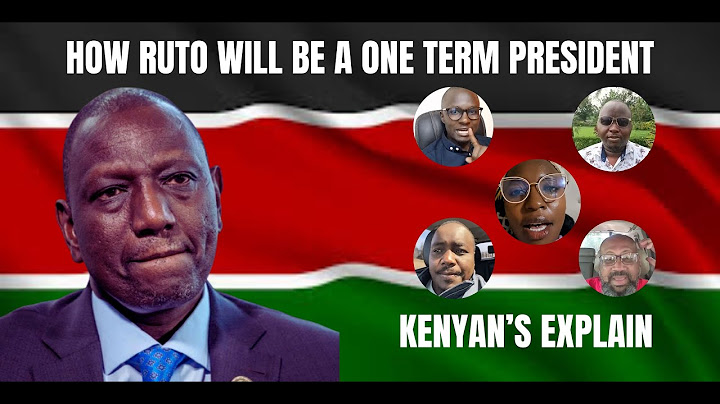 HOW RUTO WILL BE A ONE TERM PRESIDENT