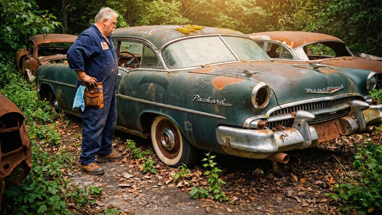 Abandoned 1948 Packard Eight: Insane ASMR Rusty Car Restoration!