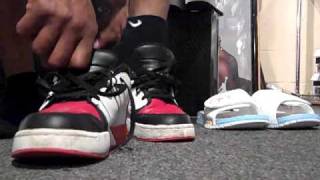 10-10-2010 Shoes #123 & 124 w/Fam. The 2002 & 07 NU' RETRO AIR JORDAN 1 LOW