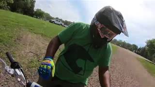 Motoreno dirt biking in Ottawa IL trail head.