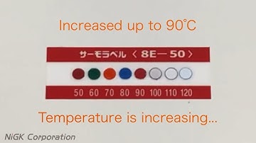 Temperature Label 8E【NiGK Corporation】