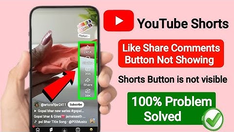 Youtube Shorts Like Comment Share Button Option Not Showing Problem2025 | Youtube Shorts(new update)