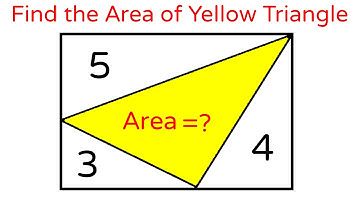 Geometry | Find the Area of Yellow Triangle