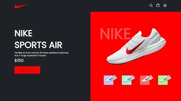 Nike Sports Air Shoes Website| HTML CSS JavaScript