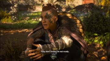 AC Valhalla Carrying The Torch Quest Svend Passing with TOVE & GUNNAR PS5 Cutscene