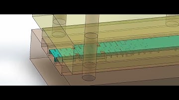 Progressive die Solid work animetion