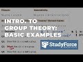 Group Theory - The Basics with Examples