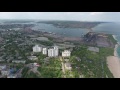 г.Черноморск Одесской области побережье с высоты птичьего полета  22 мая 2016 года