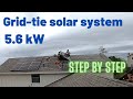 Installing 56kw gridtie solar system step by step