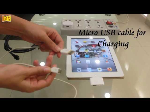 Andrew Halliday præmedicinering sidde How to connect the new iPad to the TV with simultaneously charging the iPad  - YouTube