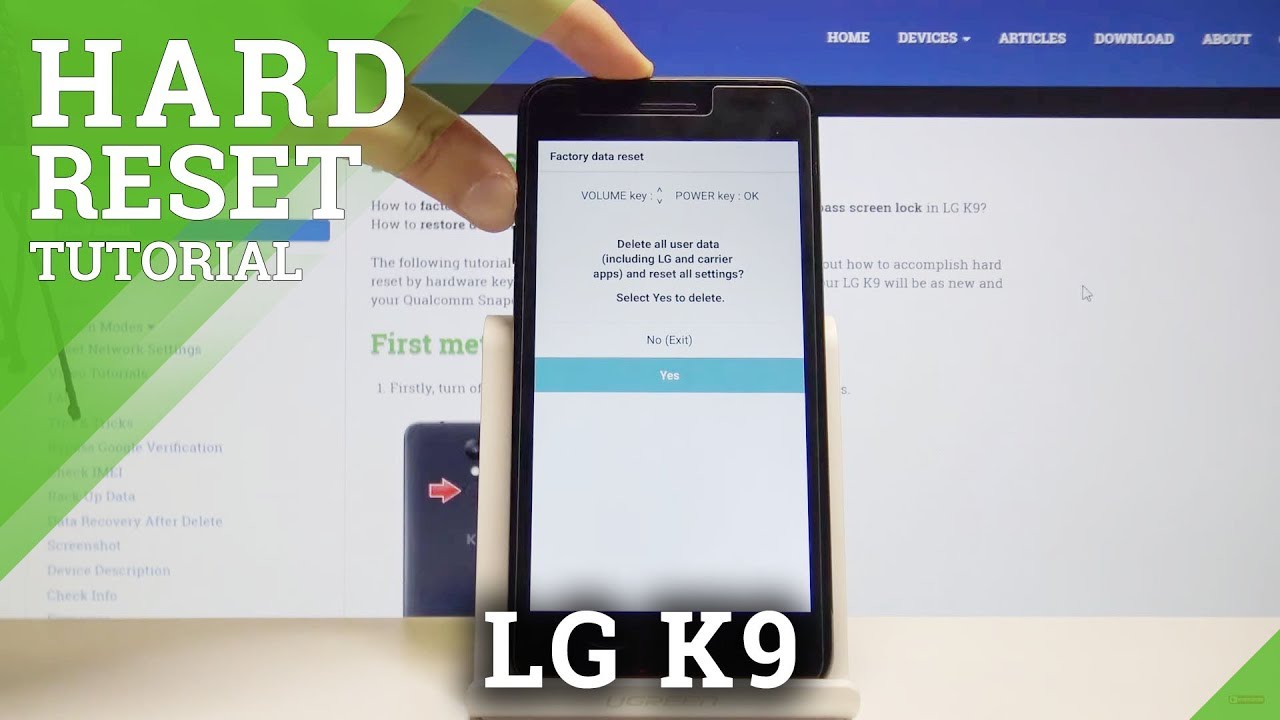 Zurücksetzen von Videos LG K28, Mehr anzeigen - HardReset.info