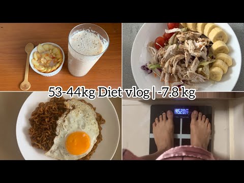 53-44kg Diet Vlog | -7.8 kg , Tracking my Calories
