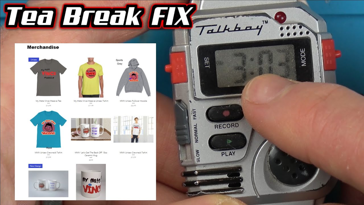 Broken 1996 Talkboy Digitial Watch / Toy -Tea Break Fix - YouTube
