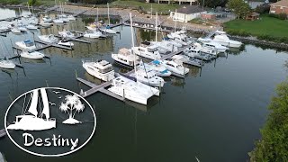 Leeward Municipal Marina Newport News Virginia - Drone Flight