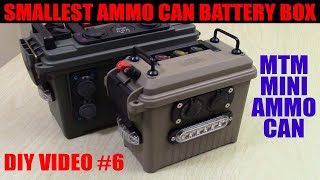 SMALLEST AMMO CAN BATTERY BOX MTM MINI WITH FULL SIZE FEATURES