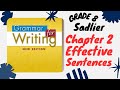 Grade 8 - Chapter 2 - Effective Sentences and Word Choice