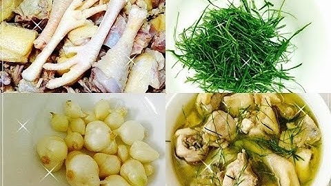 43- Gà nấu hành tăm món ngon đơn giản chồng làm | Huy Hân Vlog