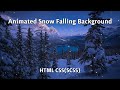 Animated Snow Falling Background - HTML CSS (SCSS) - No JavaScript