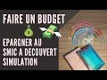 Faire un budget  epargner au smic a decouvert  2 adultes  2 enfants