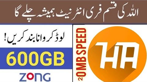 zong free Internet today ha tunnel new file 2022