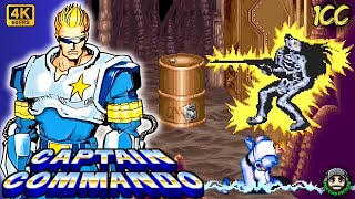 ✅ CAPTAIN COMMANDO ( ARCADE / 1991  ) CAPTAIN COMMANDO / SPEEDRUN / 1CC - 4K HD 60 FPS 🔴