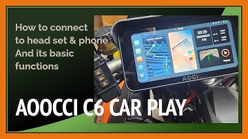 How to connect the Aoocci C6  CarPlay Screen to your head set and phone and its basic functions .