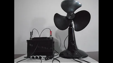 Como fazer um ventilador de bateria?