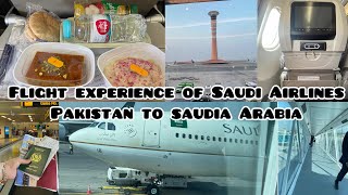 Saudi airline flight experience #economyclass . Karachi to Jedda