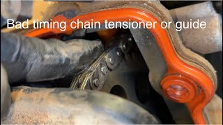 Bad timing chain tensioner or guide, how to diagnose engine noises Ford Mustang