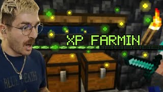my friend made me an XP farm in Minecraft