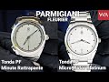 PARMIGIANI Tonda PF Minute Rattrapante &amp; PARMIGIANI Tonda PF Micro-Rotor all-platinum edition