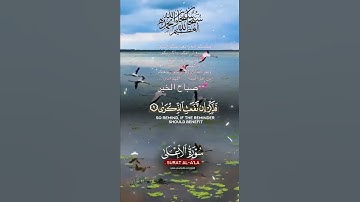تلاوة خاشعة عطرة مباركة جميلة عذبة للشيخ ماهر المعيقلي ماتيسر من سورة الأعلى