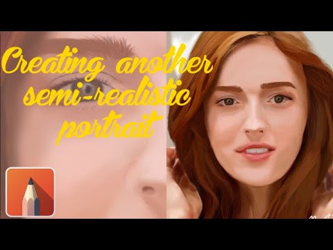 CREATING ANOTHER SEMI-REALISTIC PORTRAIT (using Autodesk Sketchbook)