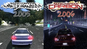 Lancer Evolution Engine Sound Battle NFS MW VS NFS CARBON