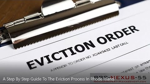 A Step By Step Guide To The Eviction Process In Rhode Island