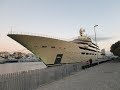 Super yacht Dilbar 157m Barcelona 2019 Liellākā motorjahta no iAuto.lv