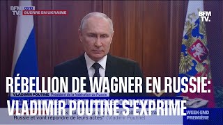 Rébellion de Wagner en Russie: l'intégralité du discours de Vladimir Poutine