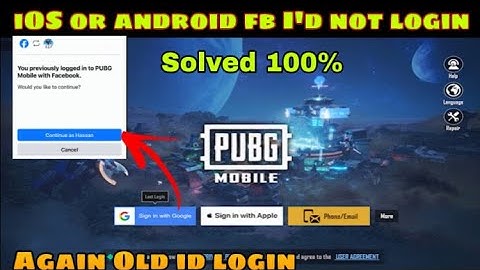 Pubg FACEBOOK MAIN ID LOGIN PROBLEM SOLVED ON iPHONE/ PUBG MAIN ID/ SECOND ID LOGIN PROBLEM ✅💯 2025