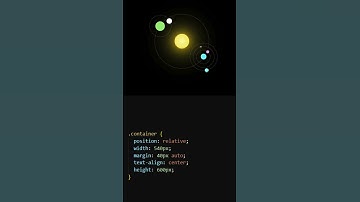 "How to Make Space Animation in HTML & CSS!" #coding