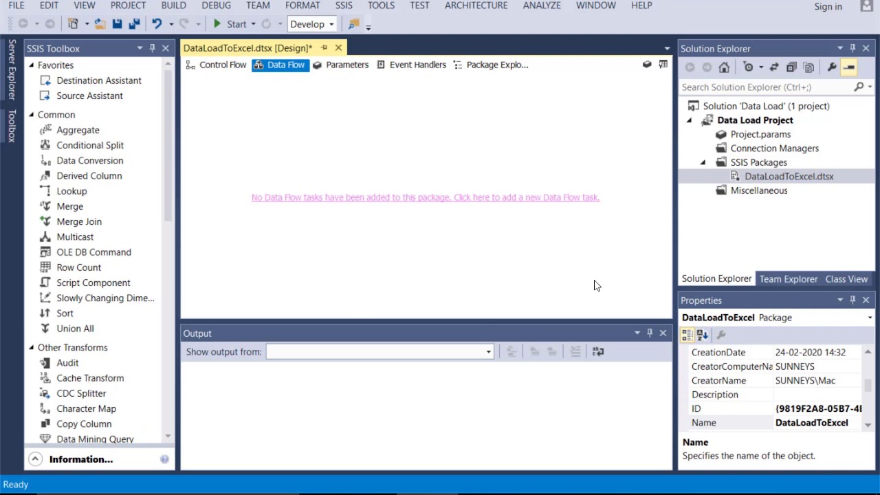 Tutorial 03 SSIS Components - YouTube