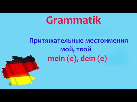 Притяжательные местоимения в немецком языке