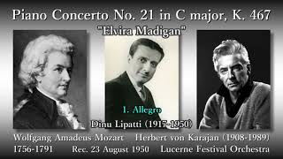 Mozart: Piano Concerto No. 21, Lipatti & Karajan (1950) モーツァルト ピアノ協奏曲第21番 リパッティ