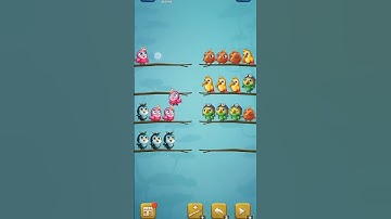Bird sort - colour puzzle trailer game # Youtubeshots # Shortsvideo #